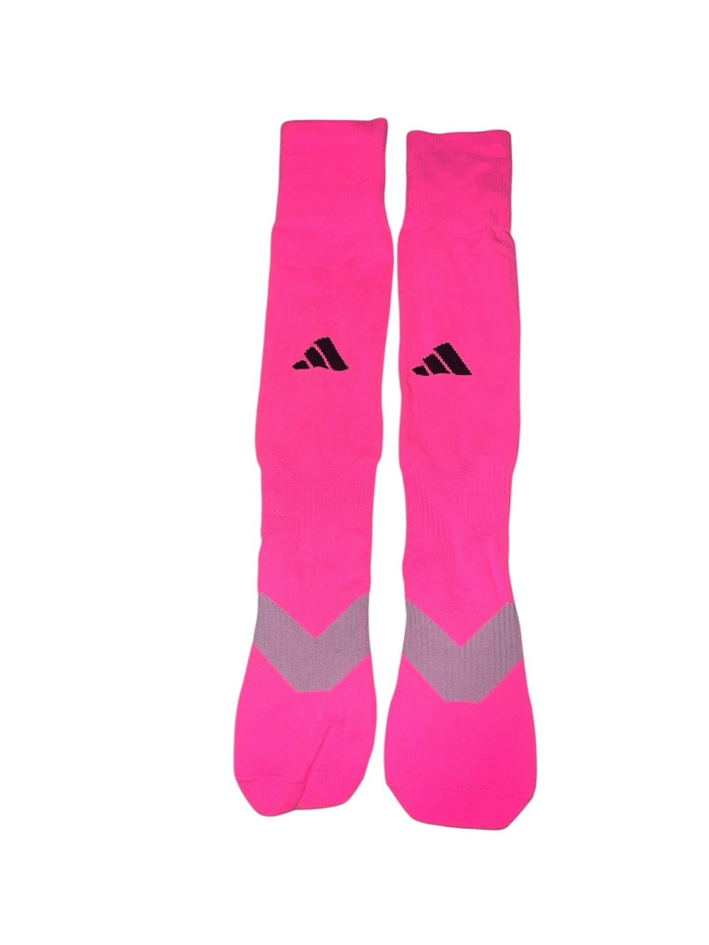 Adidas Youth Small Neon Pink Athletic Knee-High Socks Soccer Softball